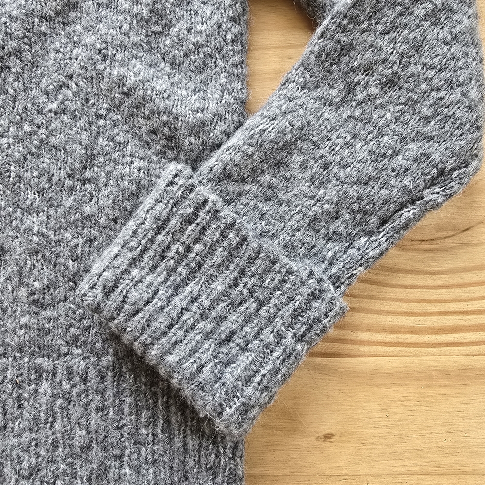 J. Crew Gray Cuffed Mockneck Sweater Size XXS - Picture 6 of 8